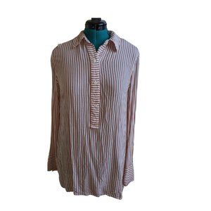 Long-sleeved Stripped Casual Top